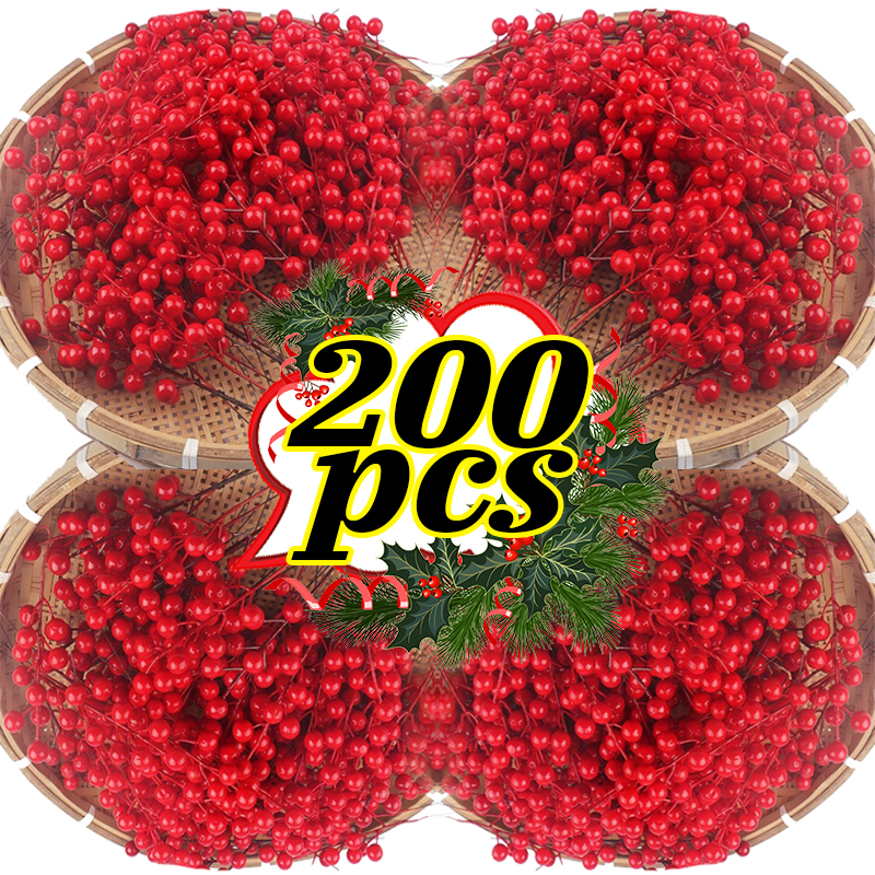 200/10pcs Christmas Artificial - Christmas Wreath Fake avis et prix