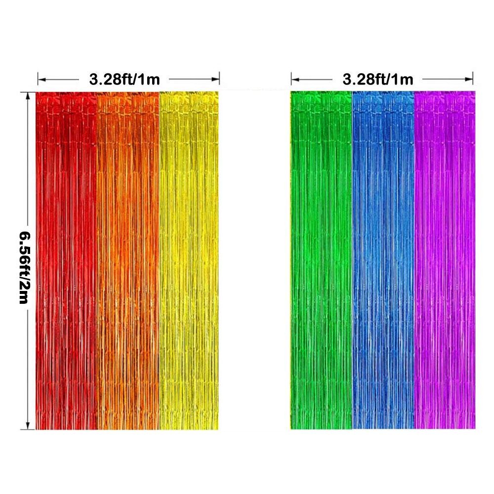 Party Backdrop Fringe Tinsel C - Tinsel Garland Decoration avis et prix