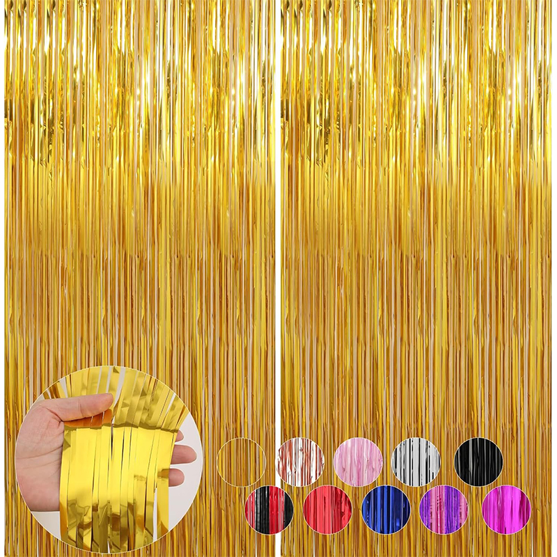 2M Glitter Gold Tinsel Fringe  - Tinsel Garland Decoration avis et prix