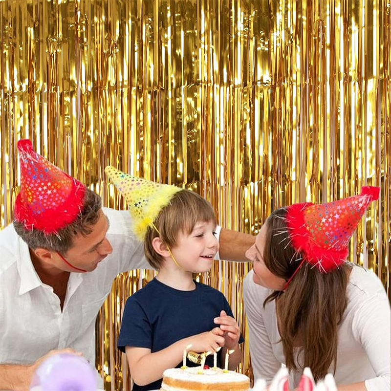2M Glitter Gold Tinsel Fringe  - Tinsel Garland Decoration avis et prix
