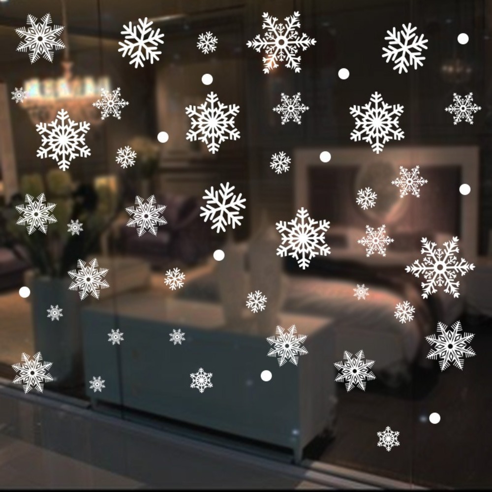 30pcs PVC Christmas Snowflakes - Snowflake Window Decal avis et prix