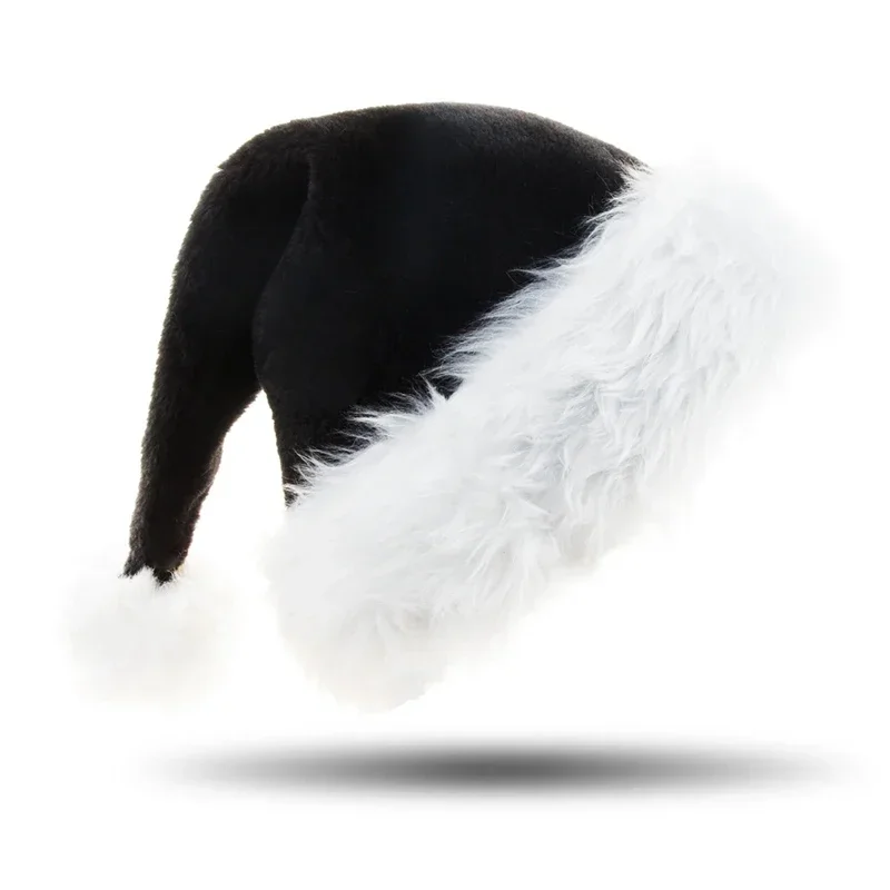Unisex Xmas Black Plush Christ - Santa Hat Plush avis et prix