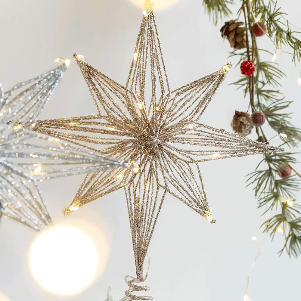 30cm Led Star Christmas Tree T - Star Tree Topper avis et prix