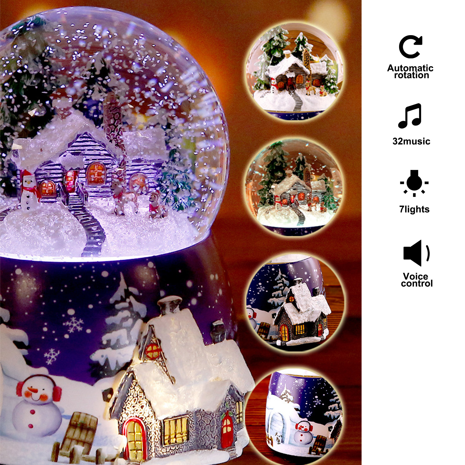 1 Pcs Resin Music Box Crystal  - Snow Globe Musical avis et prix