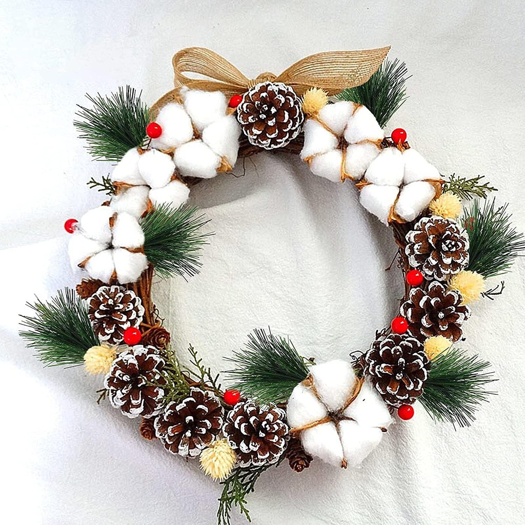 10-100pcs Artificial Green Pin - Christmas Wreath Fake avis et prix