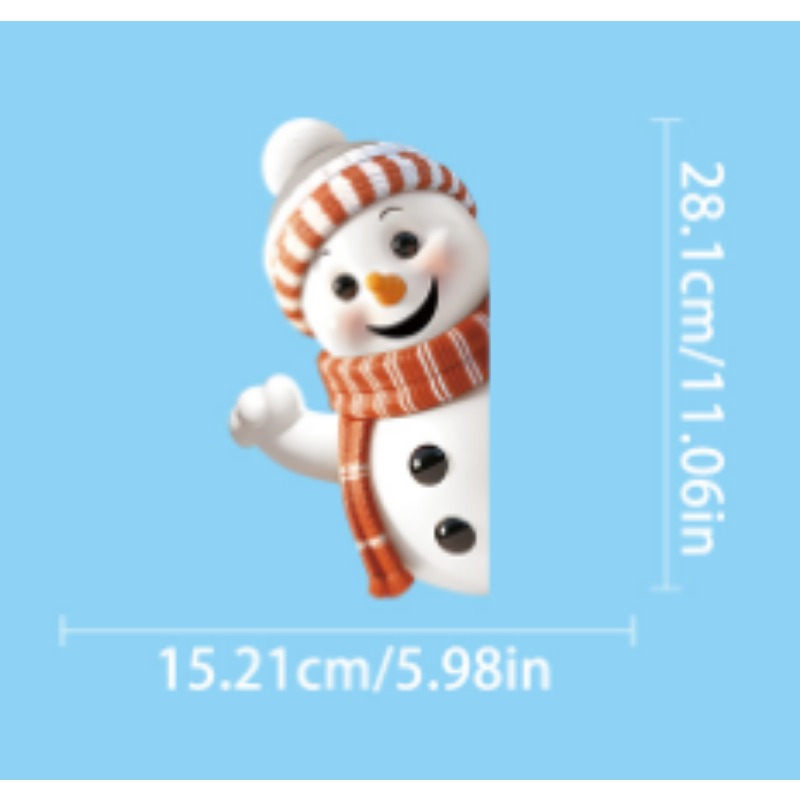 Snowman Snowflake Elk Christma - Snowflake Window Decal avis et prix