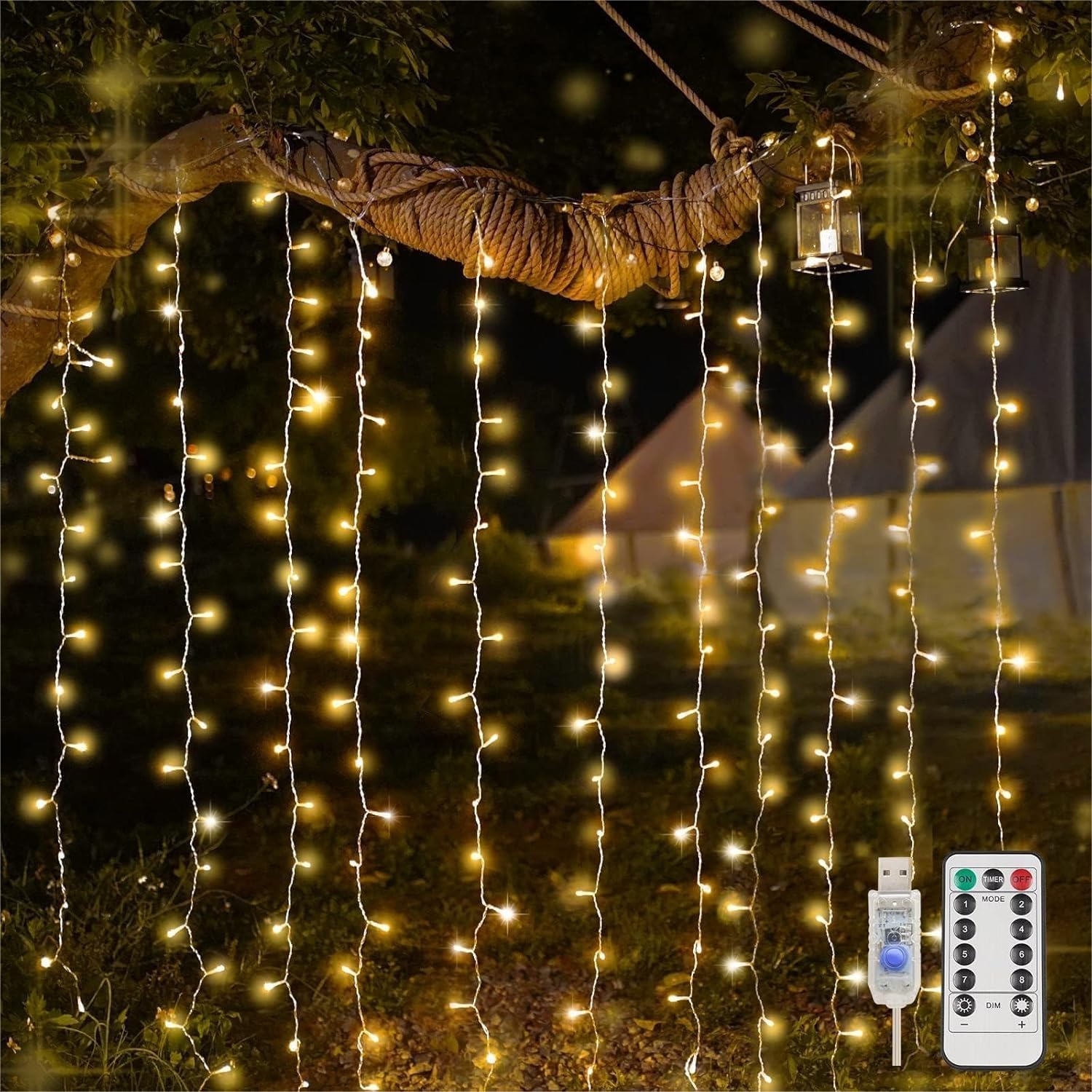 Curtain Lights For Bedroom 200 - Led Fairy String Lights avis et prix