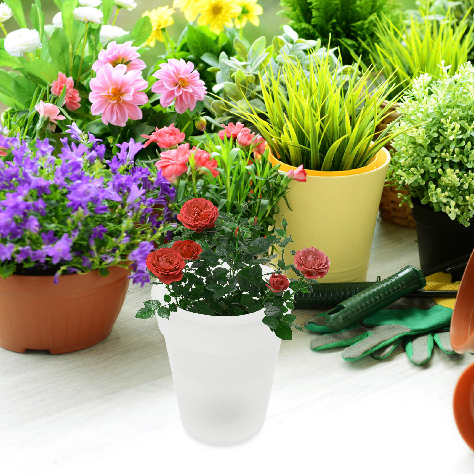 Flowerpot Solar Light Outdoor  - Christmas Lights Outdoor avis et prix