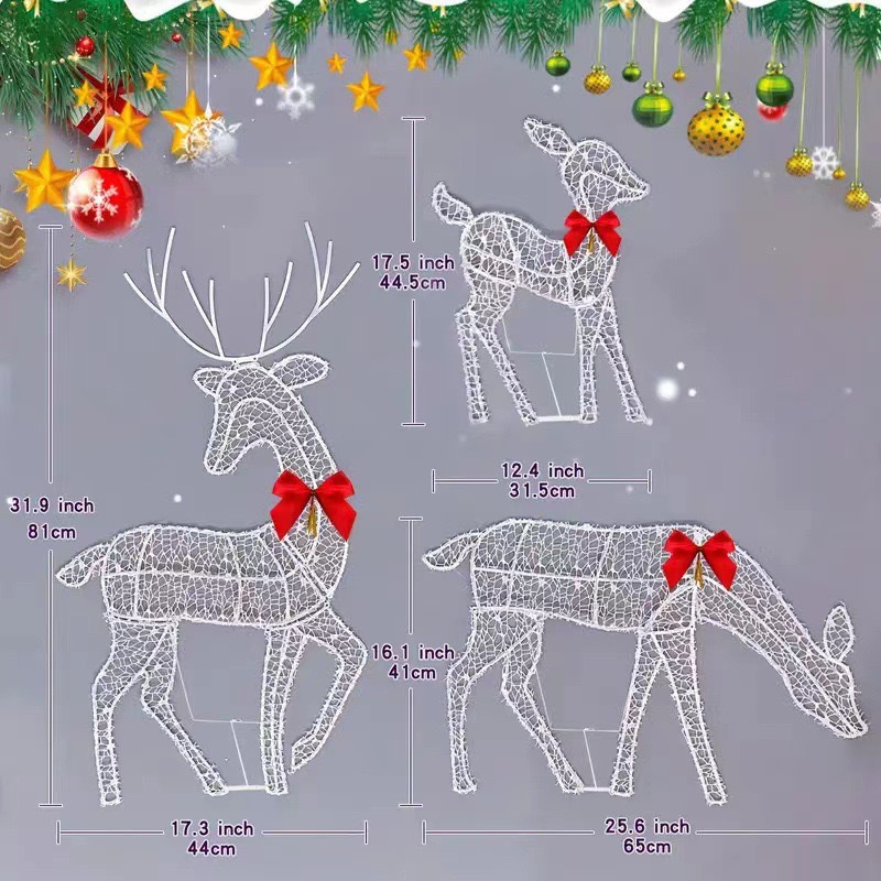 2D Lighted Reindeer Christmas  - Christmas Lights Outdoor avis et prix