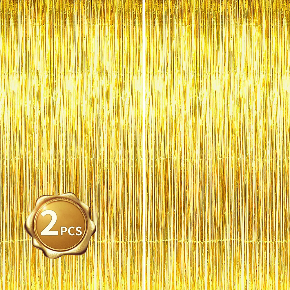 2Pack Gold Metallic Foil Tinse - Tinsel Garland Decoration avis et prix
