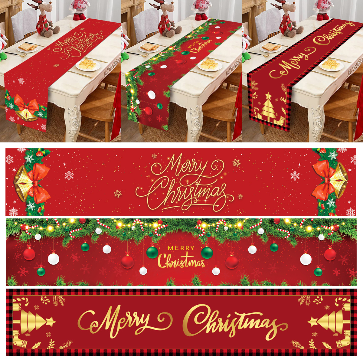 Christmas Table Runner Merry C - Christmas Table Runner avis et prix