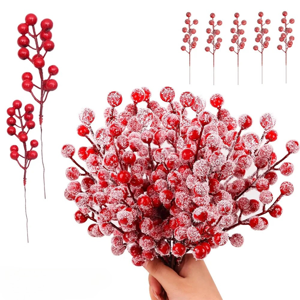 10-200PCS Artificial Red Berry - Christmas Tree Artificial avis et prix