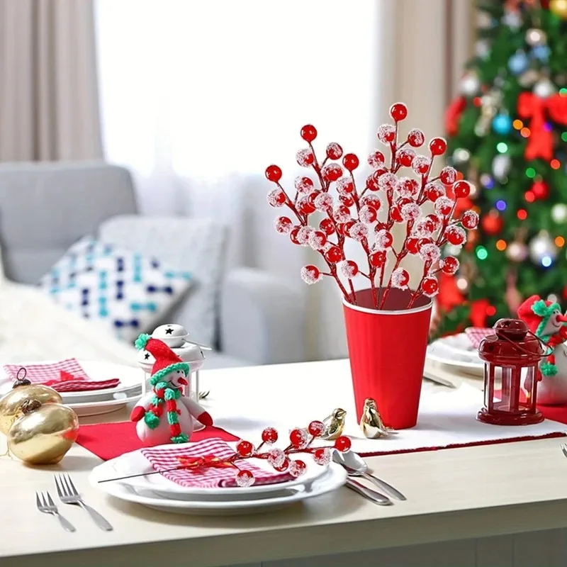 10-200PCS Artificial Red Berry - Christmas Tree Artificial avis et prix