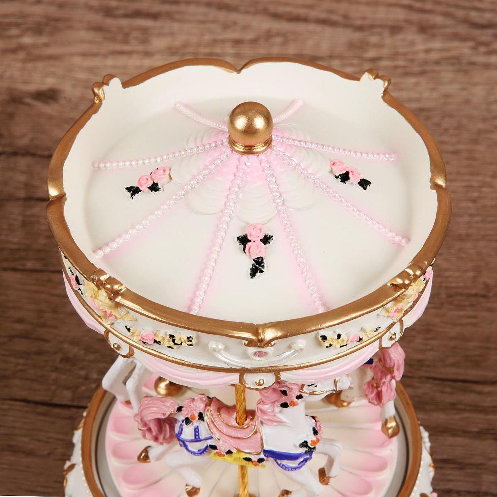 Handcrafted Resin Carousel Mus - Snow Globe Musical avis et prix