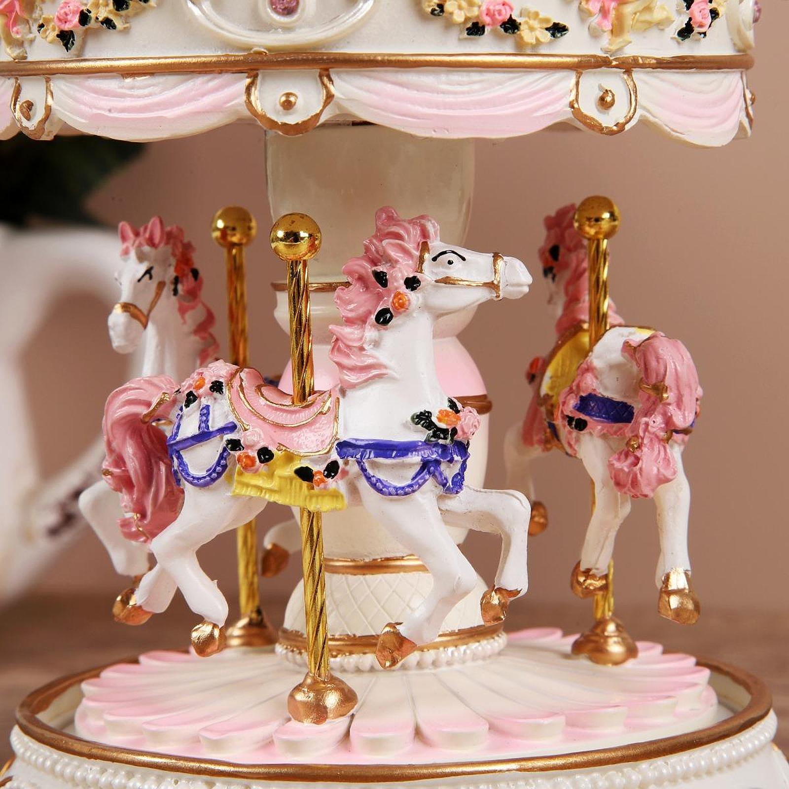 Handcrafted Resin Carousel Mus - Snow Globe Musical avis et prix