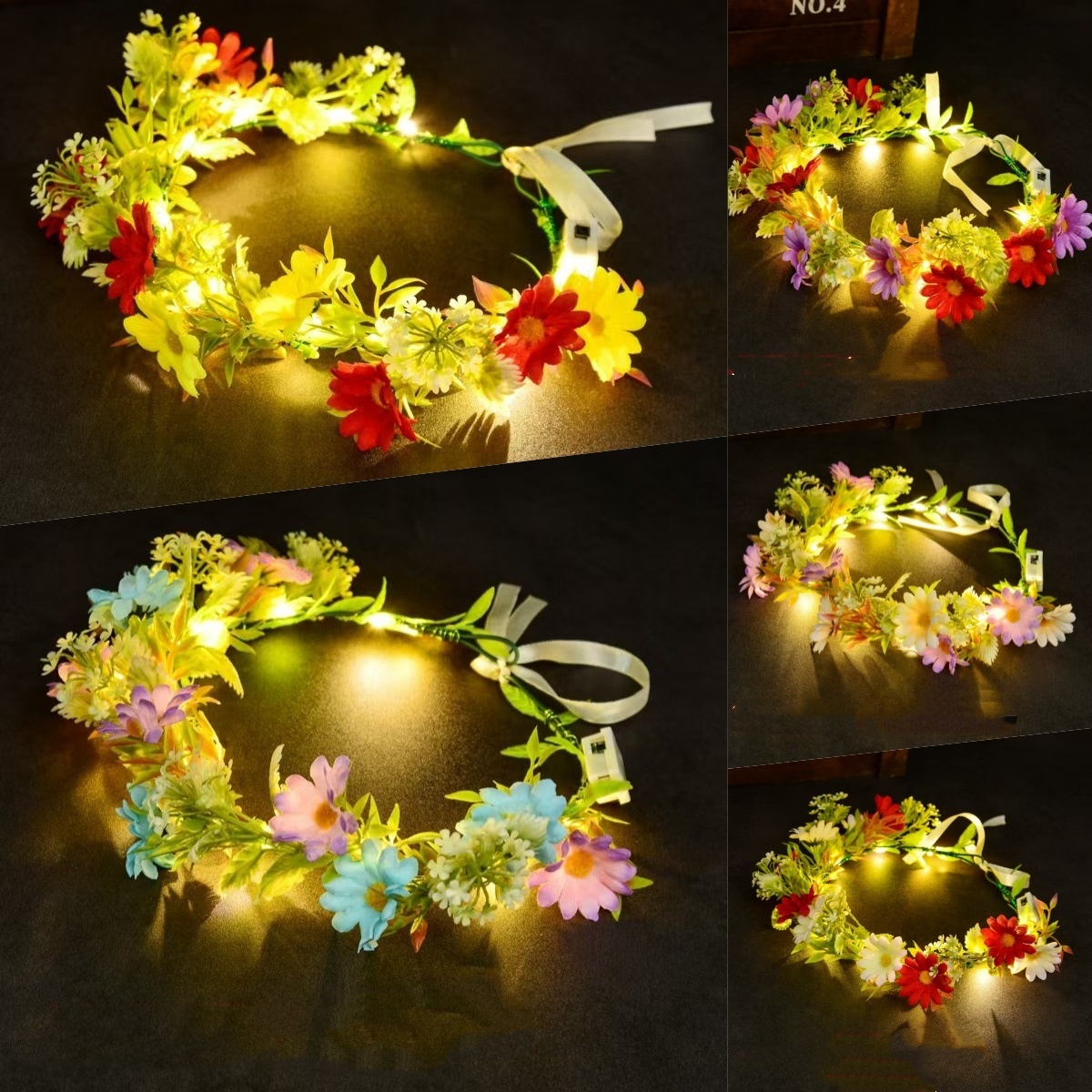 Luminous Floral Wreath LED Flo - Led Fairy String Lights avis et prix