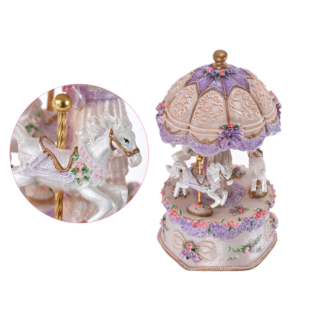 Luxury Dream 3-Horse Rotating  - Snow Globe Musical avis et prix