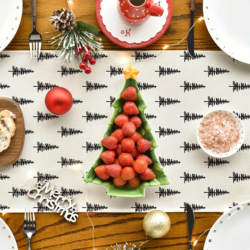 Simple Christmas Tree Table Ru - Christmas Table Runner avis et prix
