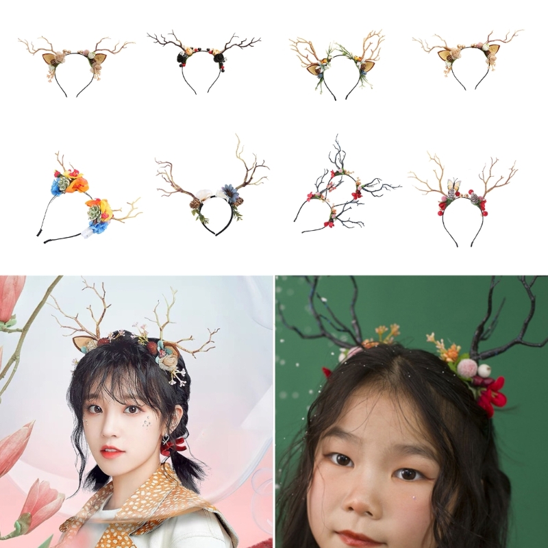 Branch Reindeer Antler Hair Ho - Reindeer Antlers Headband avis et prix
