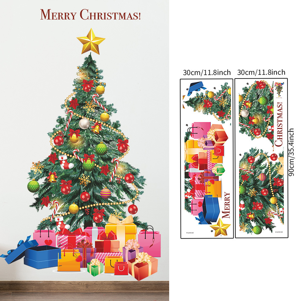 Christmas Tree Wall Stickers G - Snowflake Window Decal avis et prix