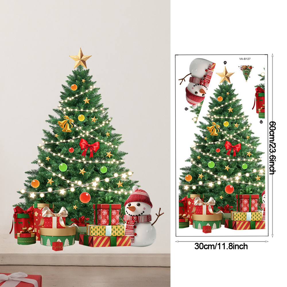 Christmas Tree Wall Stickers G - Snowflake Window Decal avis et prix