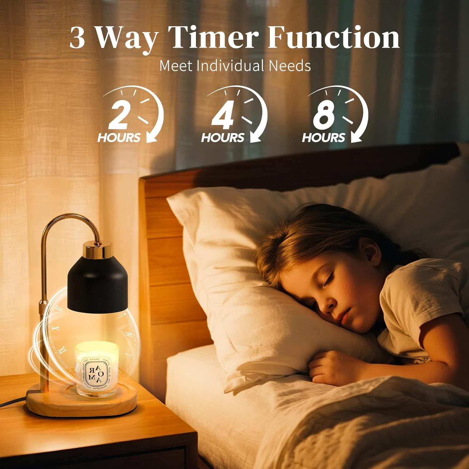 Black Candle Warmer Lamp with  - Holiday Candle Set avis et prix