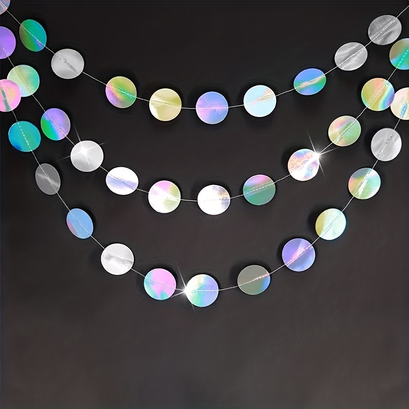 1pc Shimmering Iridescent Circ - Tinsel Garland Decoration avis et prix