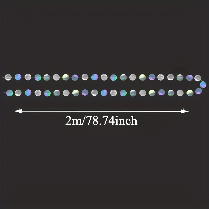 1pc Shimmering Iridescent Circ - Tinsel Garland Decoration avis et prix
