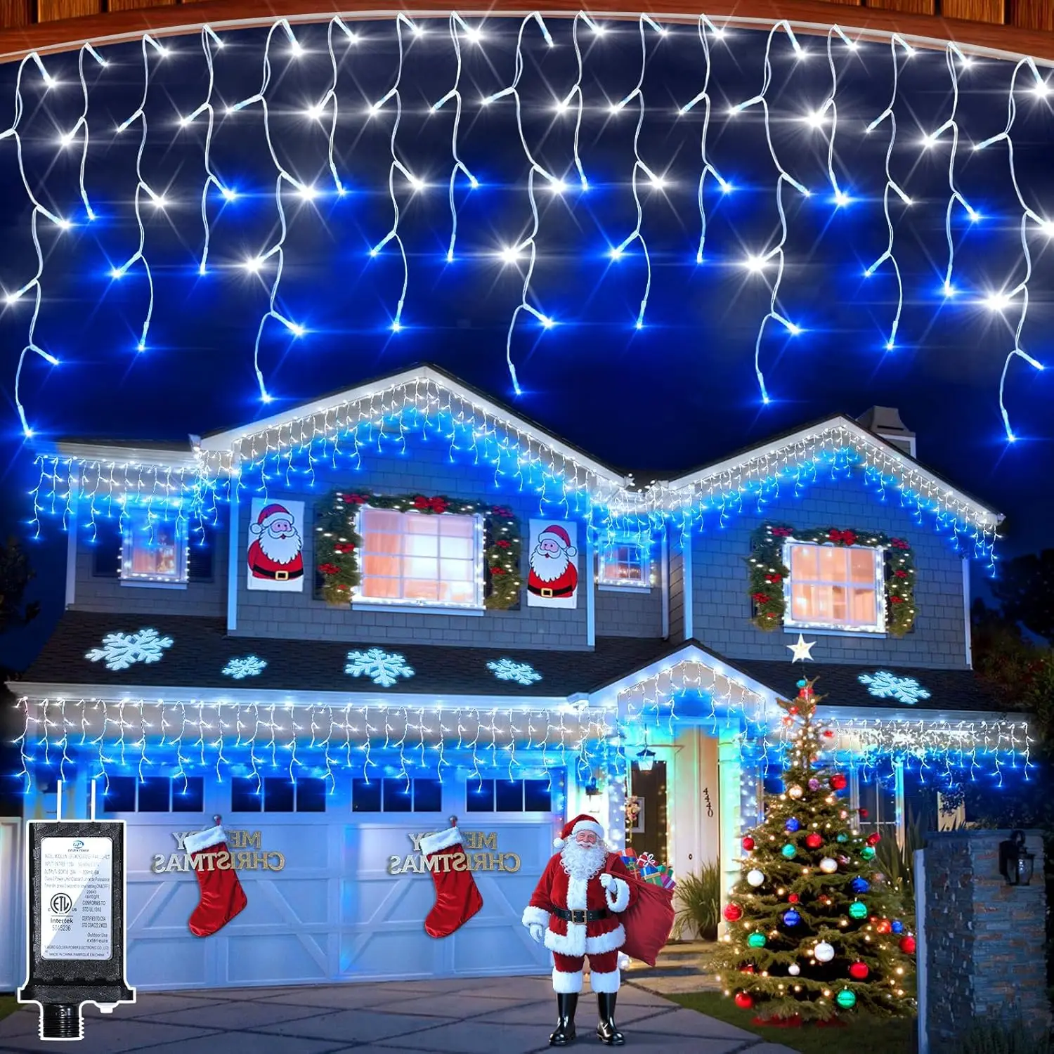 50ft 504 LED Icicle Lights, 12 - Led Fairy String Lights avis et prix