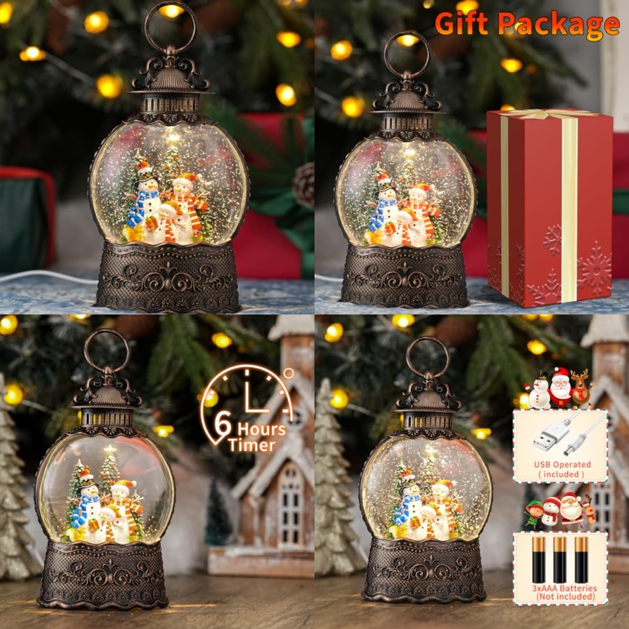 Snow Globe with, Light Up Chri - Snow Globe Musical avis et prix