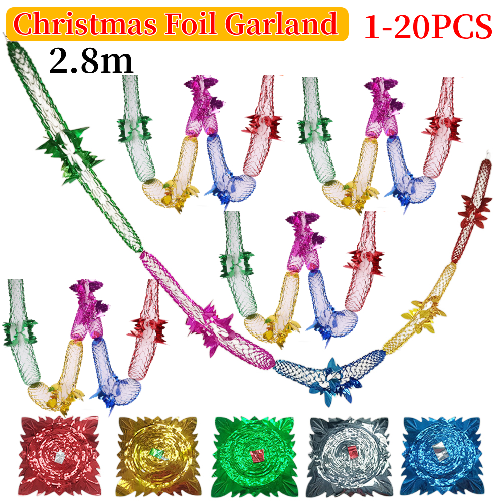 Christmas Foil Garland Ceiling - Tinsel Garland Decoration avis et prix