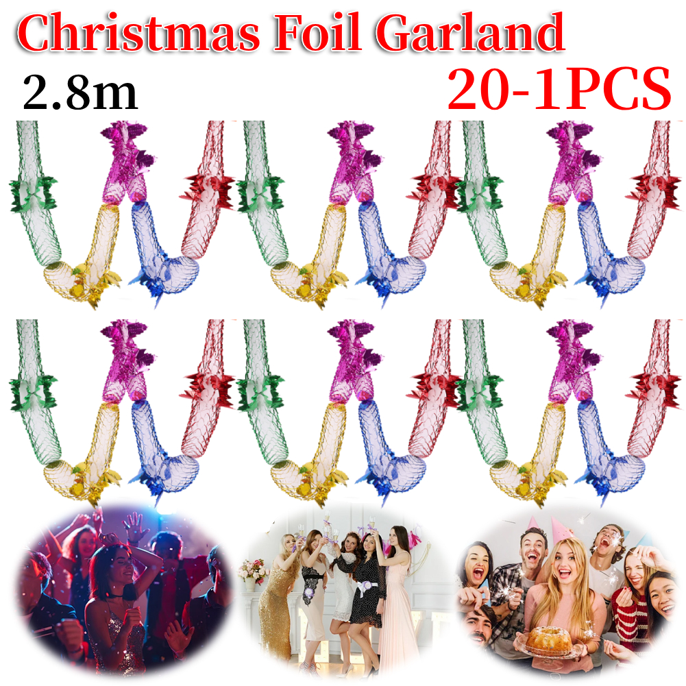 Christmas Foil Garland Ceiling - Tinsel Garland Decoration avis et prix
