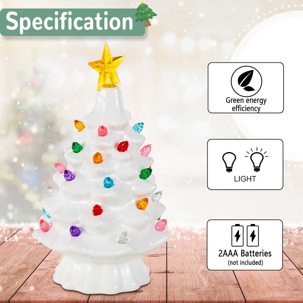 7 Inch Ceramic Christmas Villa - Star Tree Topper avis et prix