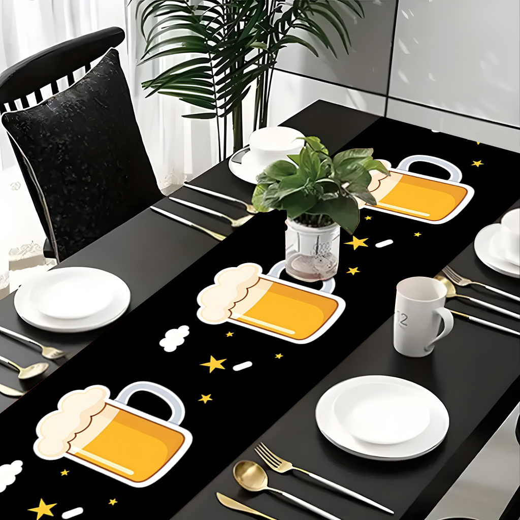 1pc 2D Flat Printed Table Runn - Christmas Table Runner avis et prix