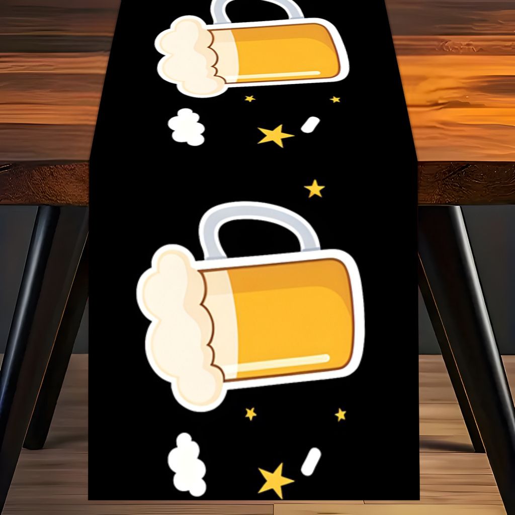 1pc 2D Flat Printed Table Runn - Christmas Table Runner avis et prix