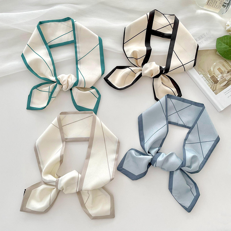 Versatile silk scarf, thin, lo - Ribbon Bow Gift avis et prix
