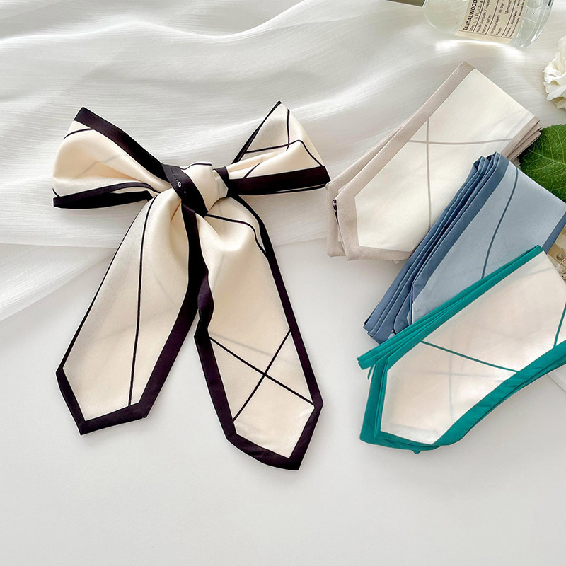 Versatile silk scarf, thin, lo - Ribbon Bow Gift avis et prix