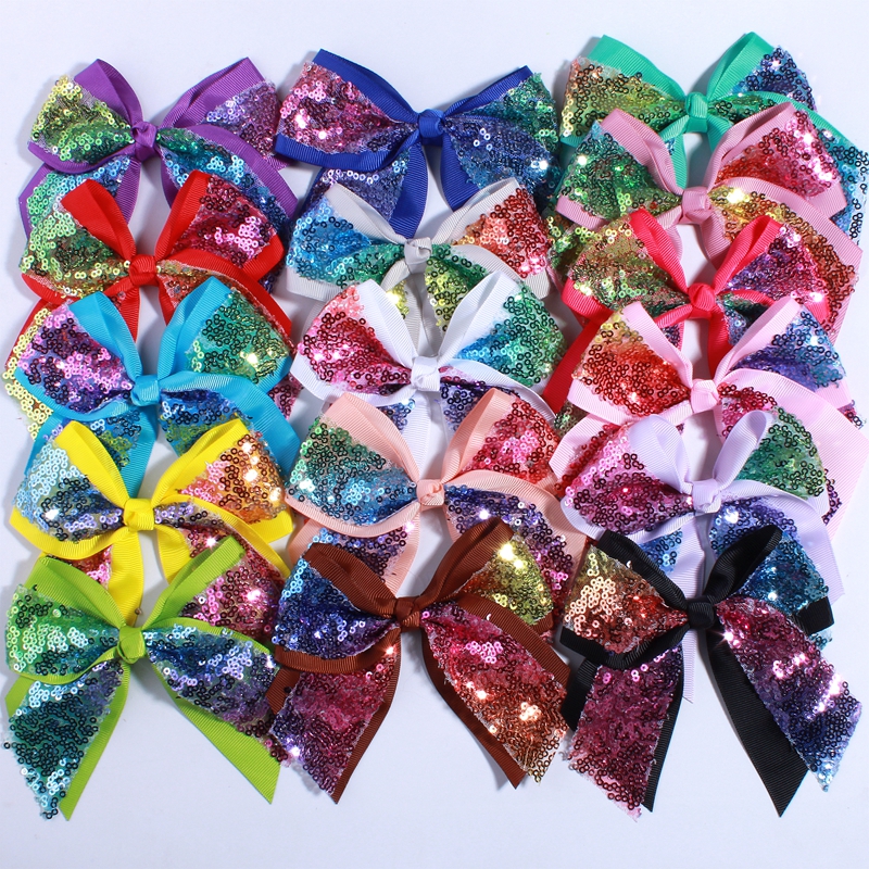 12CM Big Bling Sequins Grosgra - Ribbon Bow Gift avis et prix