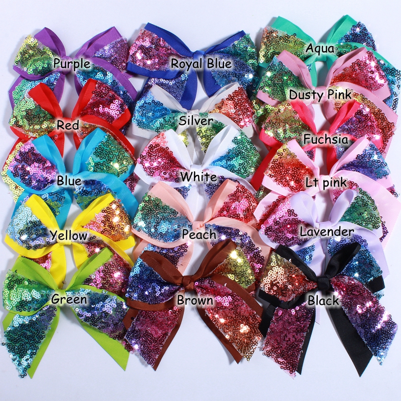 12CM Big Bling Sequins Grosgra - Ribbon Bow Gift avis et prix