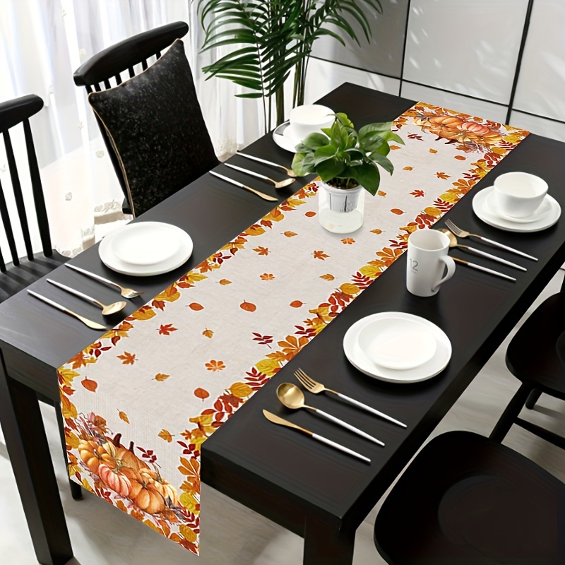 1pc Thanksgiving & Halloween T - Christmas Table Runner avis et prix