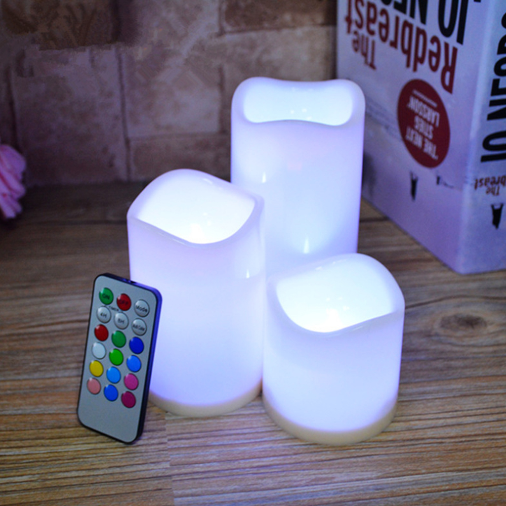 3pcs/ set LED Flameless Flicke - Holiday Candle Set avis et prix