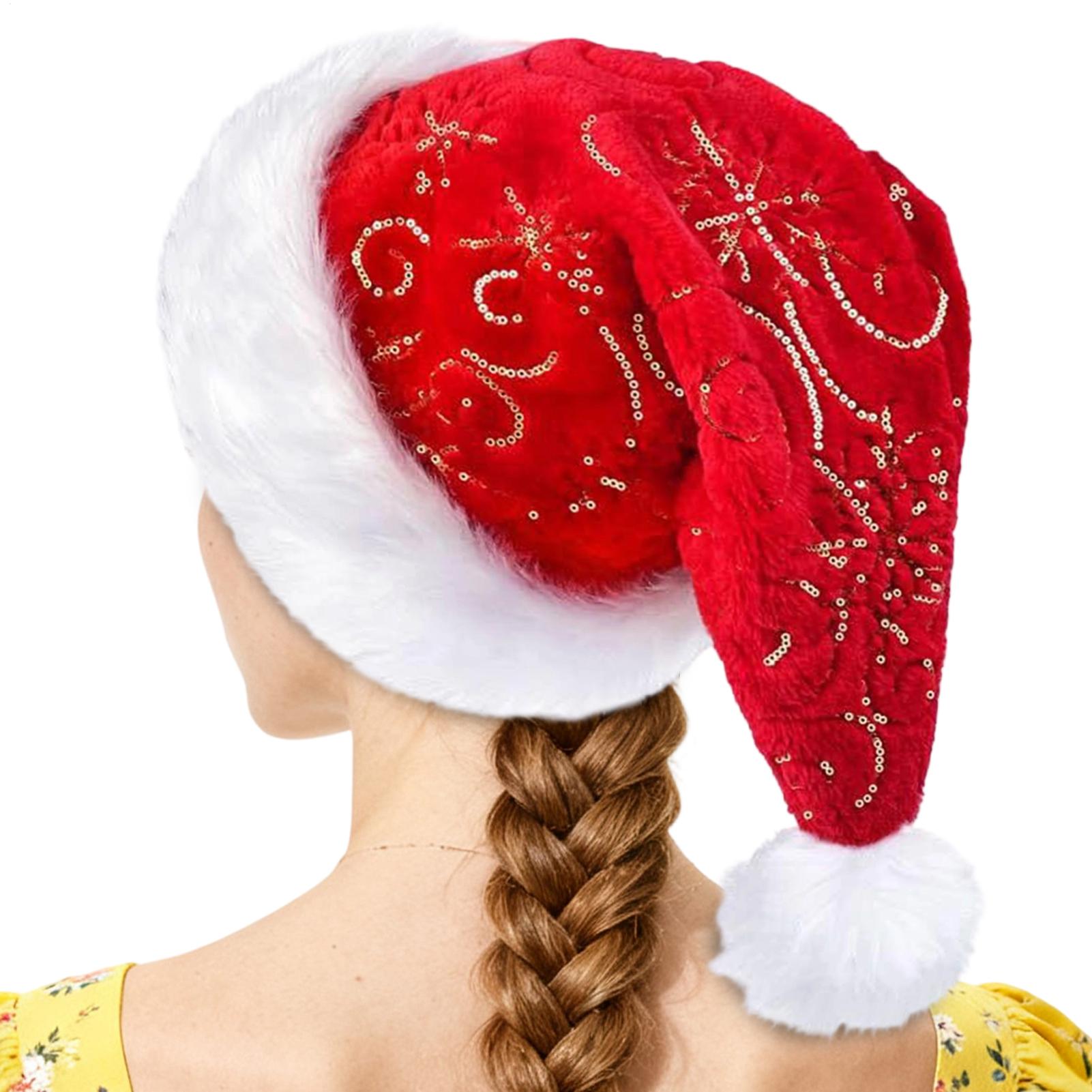 Plush Christmas Hat Portable W - Santa Hat Plush avis et prix