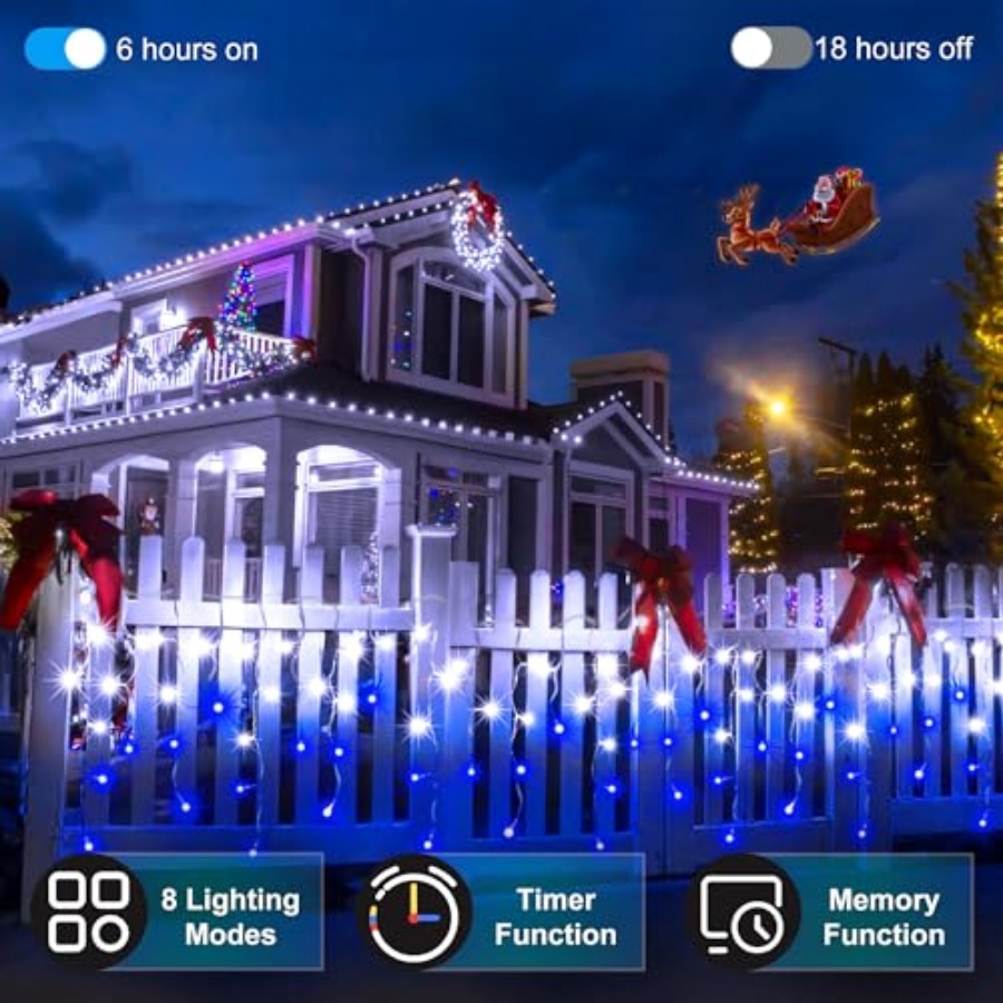 612 LED 60Feet Christmas Light - Christmas Lights Outdoor avis et prix