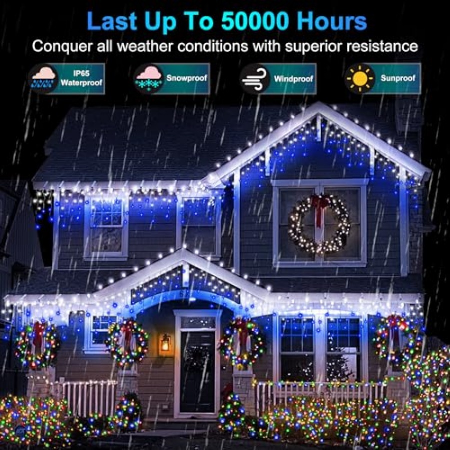 612 LED 60Feet Christmas Light - Christmas Lights Outdoor avis et prix