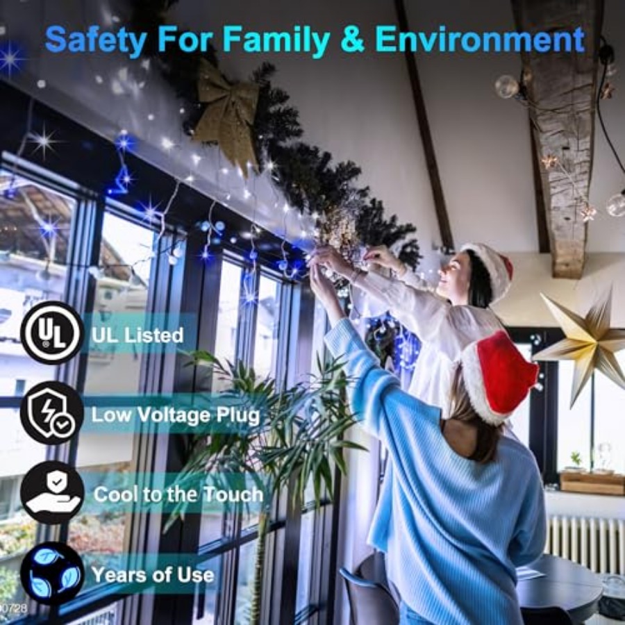 612 LED 60Feet Christmas Light - Christmas Lights Outdoor avis et prix