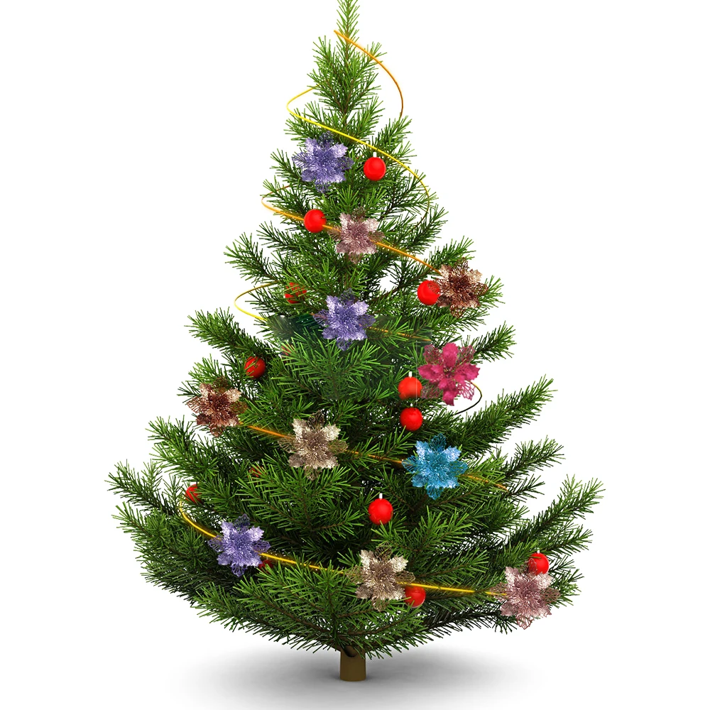 9cm Glitter Artifical Christma - Christmas Wreath Fake avis et prix