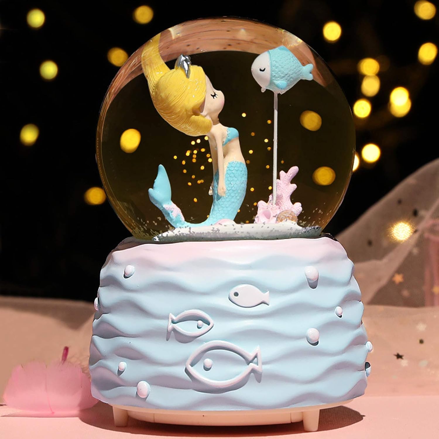 Mermaid Snow Globe Music Box w - Snow Globe Musical avis et prix