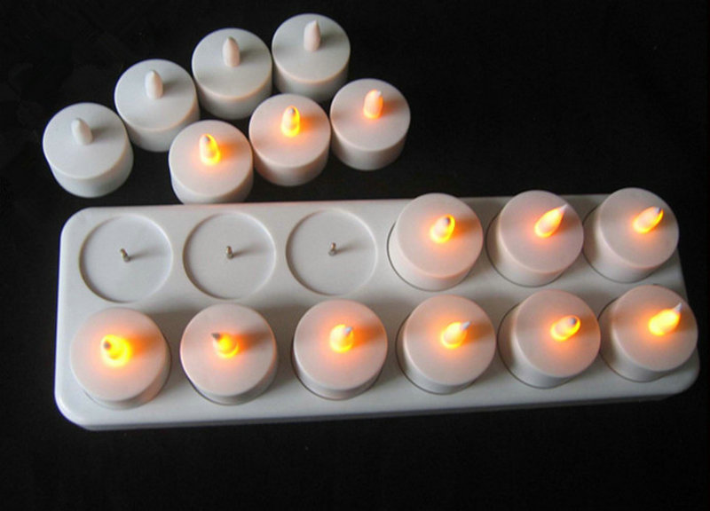 Set of 12 Rechargeable led can - Holiday Candle Set avis et prix
