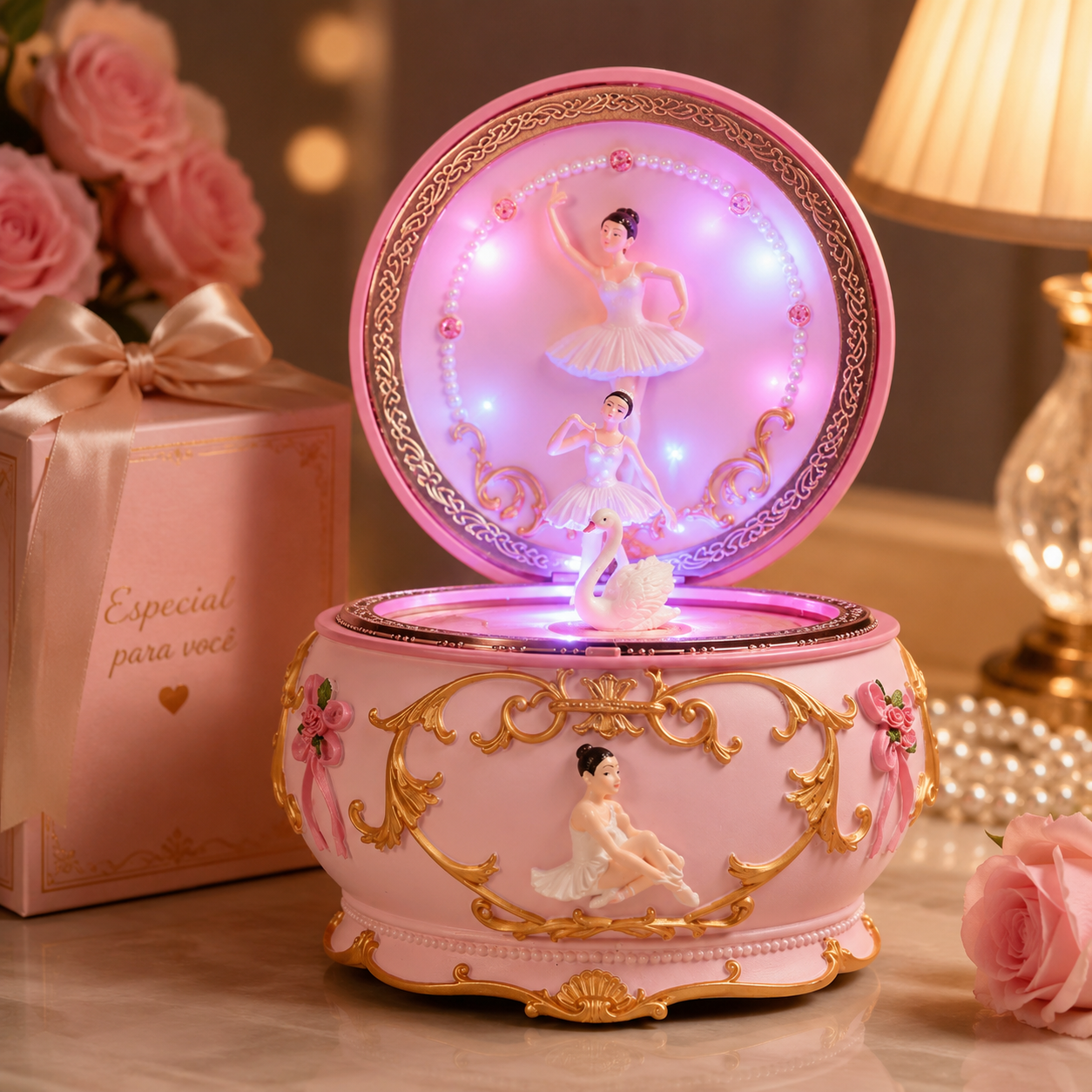 LED Rotating Ballerina Music B - Snow Globe Musical avis et prix