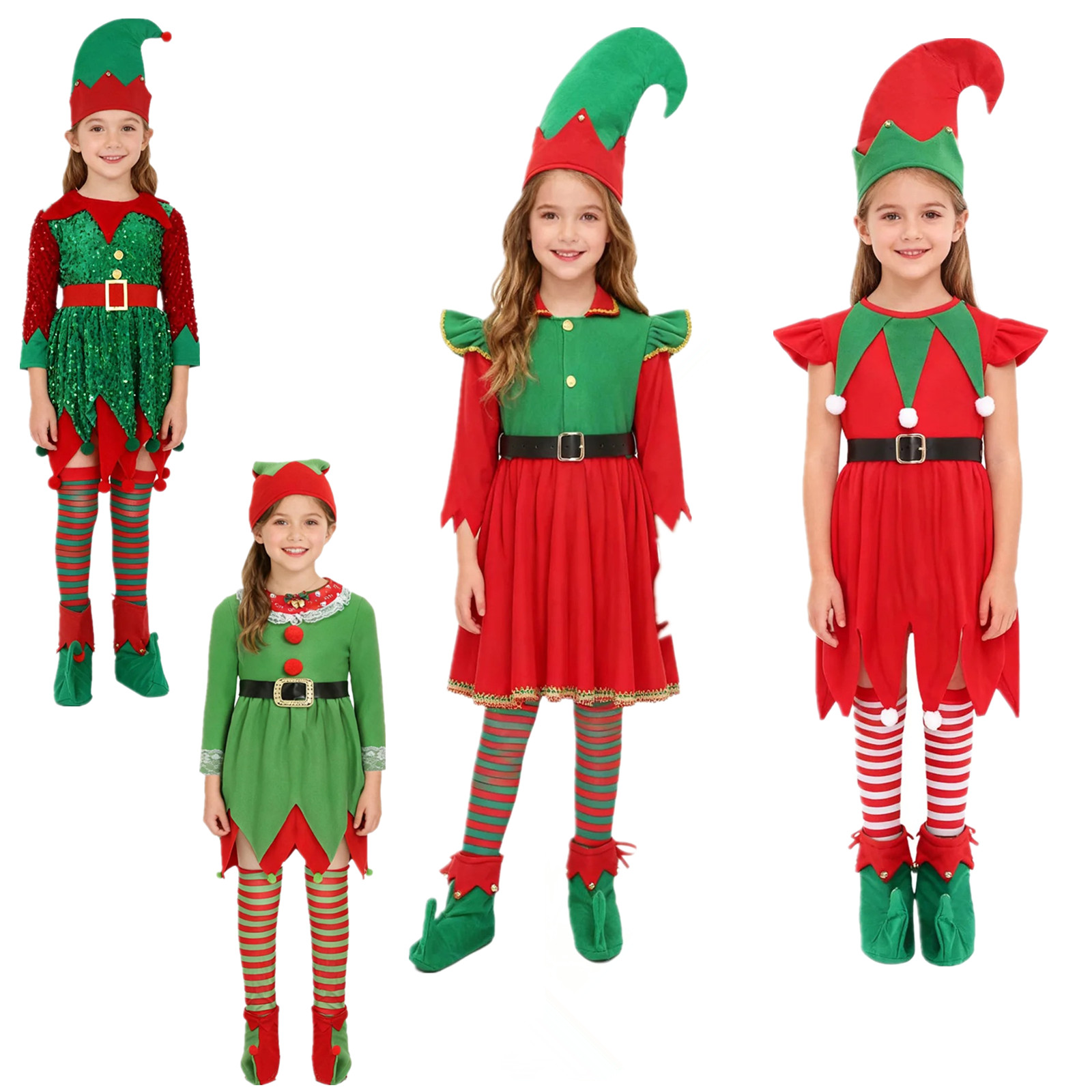Elf Girl Christmas Costume San - Elf Costume Christmas avis et prix